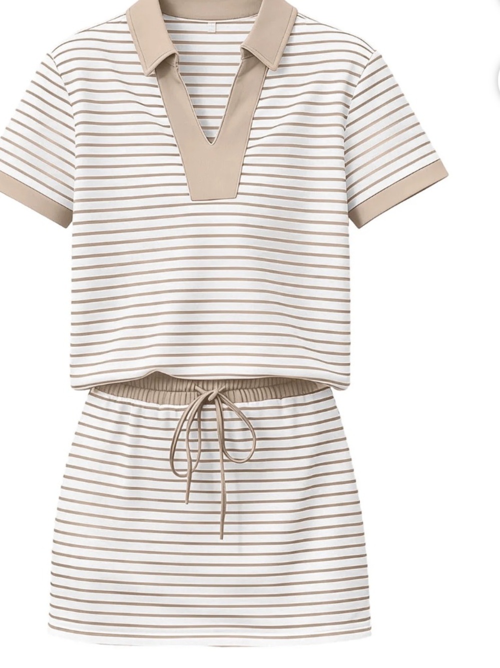 ONLY AVAILABLE IN GRAY & WHITE~ Knit Skort Lounge Set